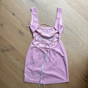 Lucy in the Sky Corset Mini Dress Pink